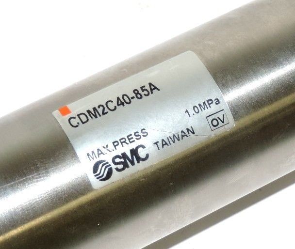 NEW SMC CDM2C40-85A ROUND BODY CYLINDER, AIR CUSHION, 145 PSI MAX, CDM2C4085A