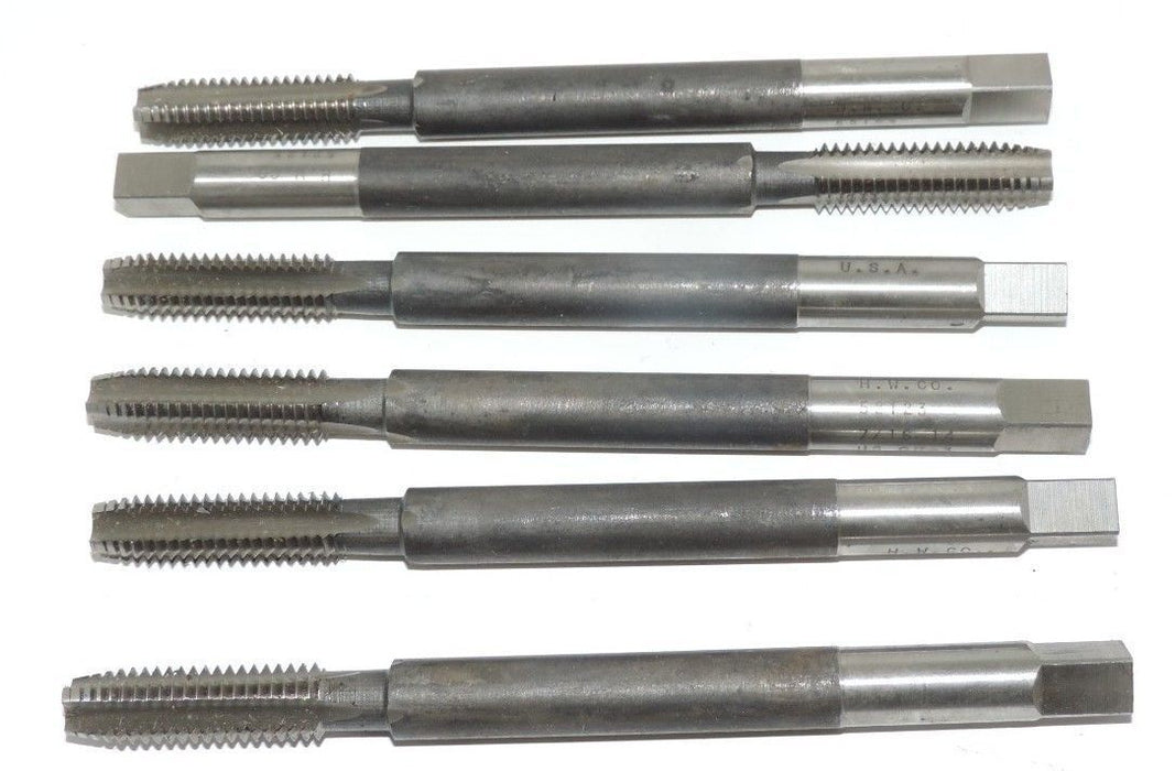 LOT OF 6 NEW HANSON WHITNEY H.W. CO. 52123 TAPS 7/16-14 HS GH-3