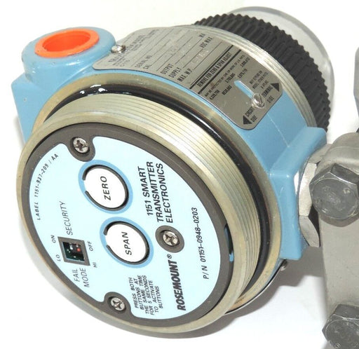 ROSEMOUNT C1151LT6EA6F22DL4M1C6 ALPHALINE PRESSURE TRANSMITTER, 01151-0702-0001