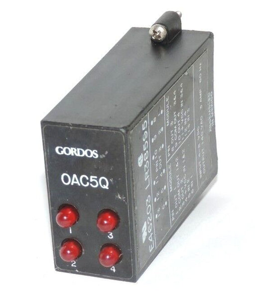 GORDOS E46203 LR38595 OUTPUT MODULE INPUT: 4-8 VDC OUTPUT: 140 3AMP 60HZ
