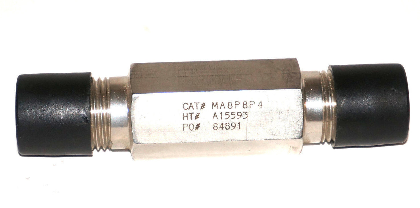 NEW BUTECH MA8P8P4 CHECK VALVE HT# A1FF93, PO# 84891