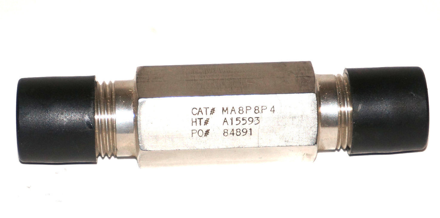 NEW BUTECH MA8P8P4 CHECK VALVE HT# A1FF93, PO# 84891