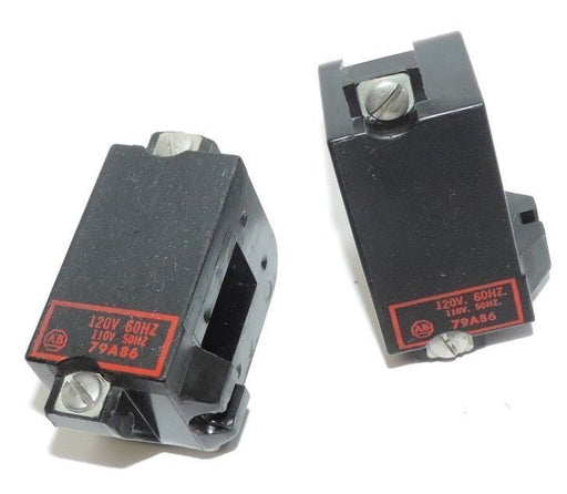 LOT OF 2 ALLEN BRADLEY 79A86 COILS 120V 60HZ, 110V 50HZ