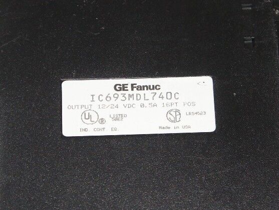 GE FANUC IC693MDL740C OUTPUT MODULE 12-24 VDC, 0.5 A, 16 PT