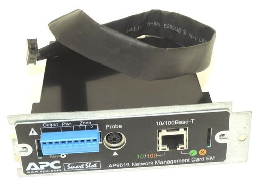 APC SMART SLOT AP9619 NETWORK MANAGEMENT CARD EM 10/100BASE-T