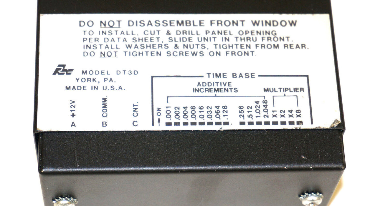 BOSTON GEAR MODEL DPT CONTROLLER PT#: 0EMEG001, OEMEG001 REDLION RPM