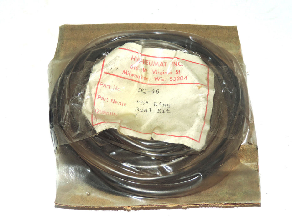 NEW HYPNEUMAT DQ-46 "O" RING SEAL KIT DQ46 REFERENCE 1