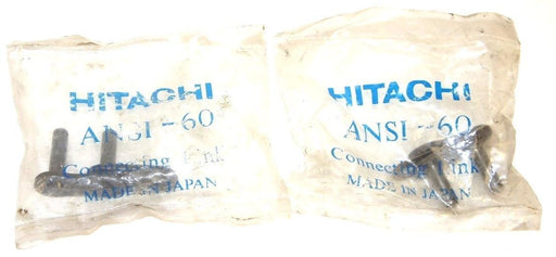 LOT OF 2 NEW HITACHI ANSI-60 CONNECTING LINKS, NICKEL PLATED, ANSI60
