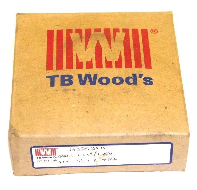 NIB TB WOODS AJ25BKA BUSHING, BORE: 1.249/1.250, KEY: 5/16 X 5/32