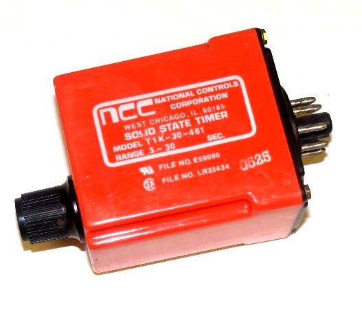 NCC T1K-30-461 SOLID STATE TIMER, RANGE: .3-30 SEC, T1K30461