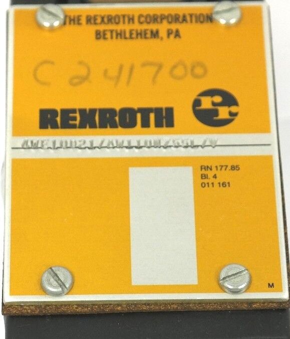 REXROTH 4WE10D21/AW110NZ55L/V VALVE W/ WH70-4-A 359 COIL