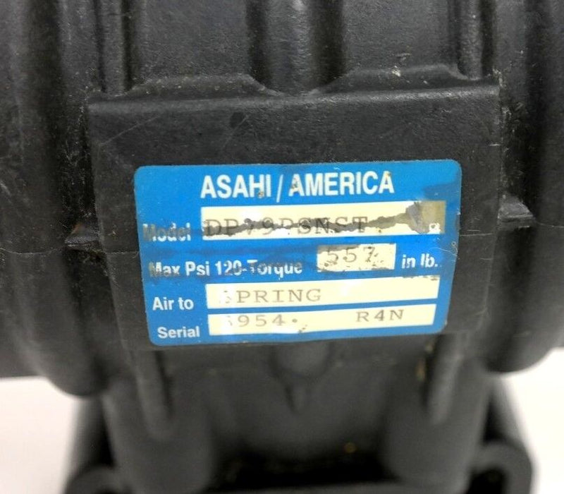ASAHI / AMERICA DP79PSNST AIR TO SPRING ACTUATOR MAX PSI 120 - TORQUE 557 IN LB.