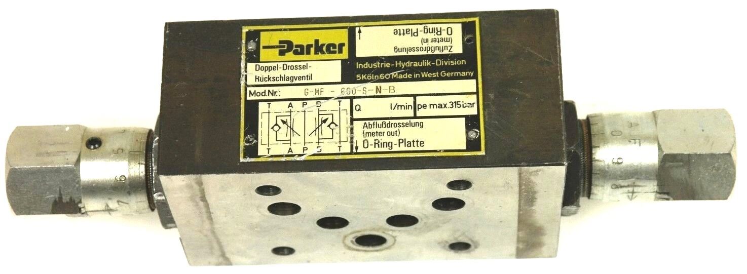 PARKER G-MF600-S-N-B VALVE GMF600SNB