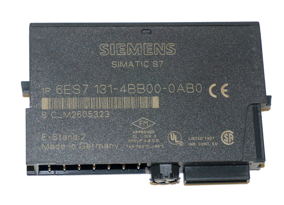 LOT OF 2 SIEMENS 6ES7-131-4BB00-0AB0 INPUT MODULES 2PT 24VDC 6ES71314BB000AB0