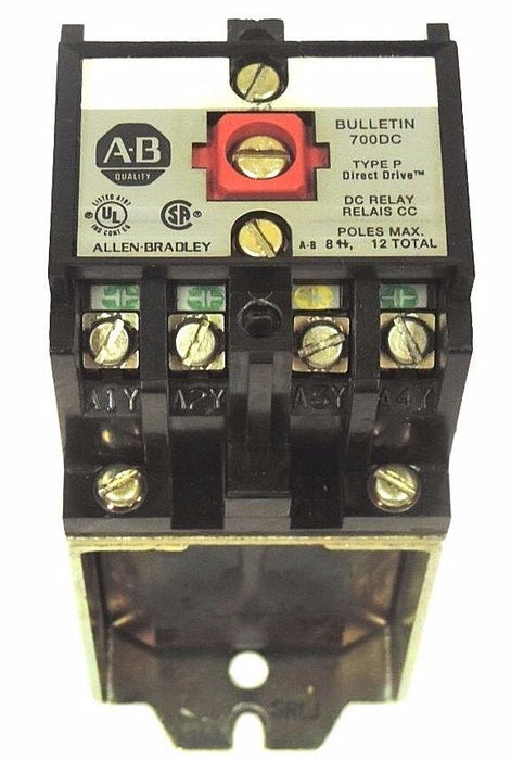 ALLEN BRADLEY 700DC-P800Z24 DC RELAY 700DCP800Z24, SER. A, 24V DC, PD714 COIL