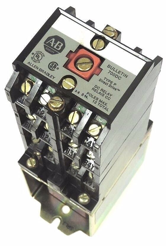 ALLEN BRADLEY 700DC-P1200Z24 DC RELAY 700DCP1200Z24 SER. A, 24V PD174 COIL