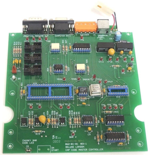 DELUXE LONDON 062-01-01 CAP CODE MASTER CONTROLLER BOARD 0620101, REV-1