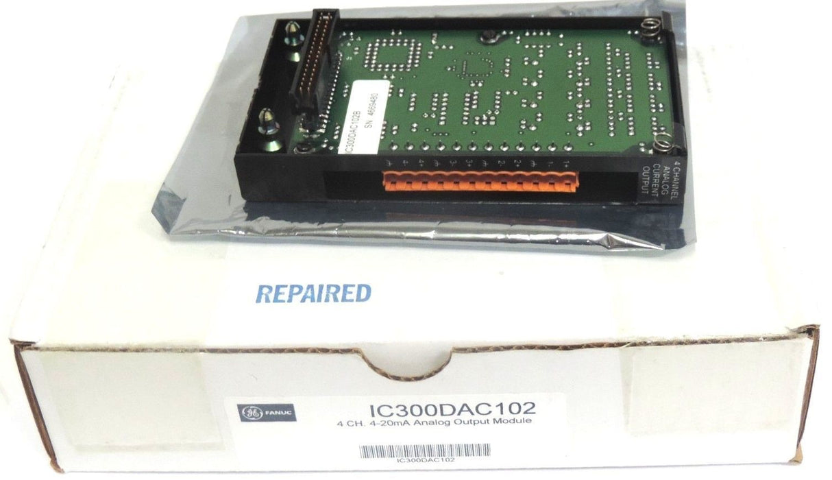 REPAIRED GE FANUC IC300DAC102B ANALOG OUTPUT MODULE IC300DAC102