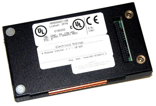 HORNER ELECTRIC HE800ADC110B 4 CHANNEL ANALOG INPUT MODULE HE800ADC110
