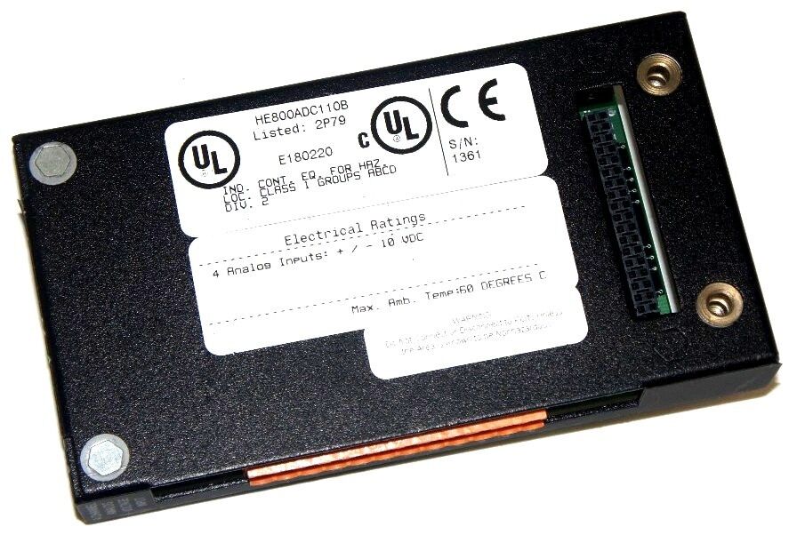 HORNER ELECTRIC HE800ADC110B 4 CHANNEL ANALOG INPUT MODULE HE800ADC110