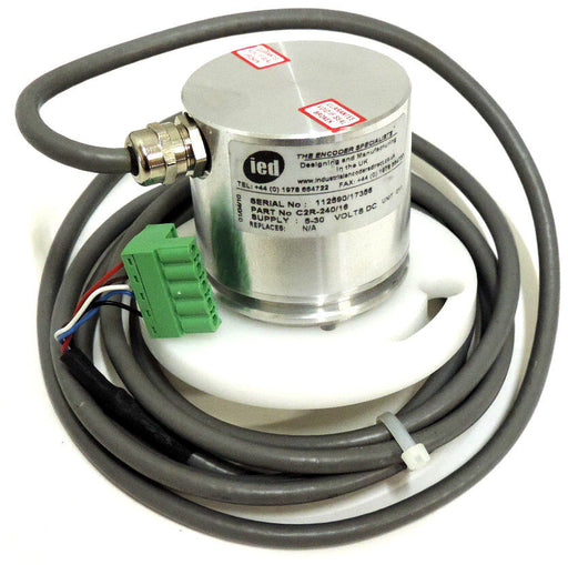 IED ENCODER C2R-240/16, SUPPLY: 5-30 VDC W/ MOUNTING FLANGE