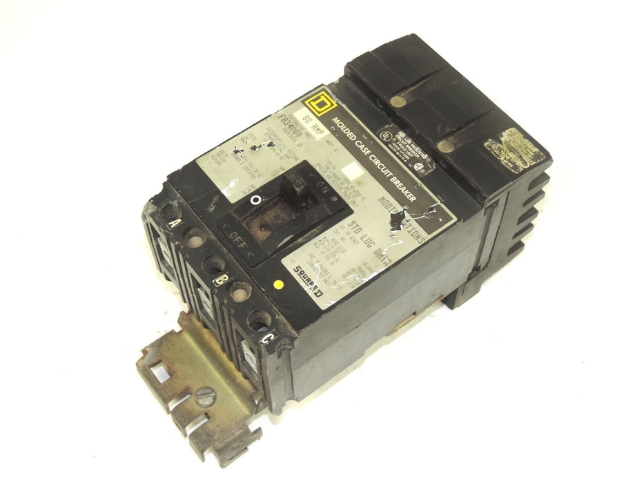 SQUARE D FR34080 SERIES 2 MOLDED CASE CIRCUIT BREAKER 80AMP, 40DEG. C, 240-480V