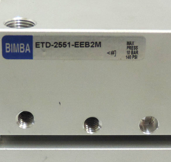NEW BIMBA ETD-2551-EEB2M PNEUMATIC SLIDE MAX PRESS 10 BAR 140 PSI