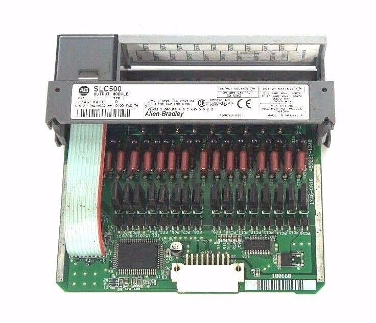 ALLEN BRADLEY SLC500 1746-OA16 SER. D OUTPUT MODULE