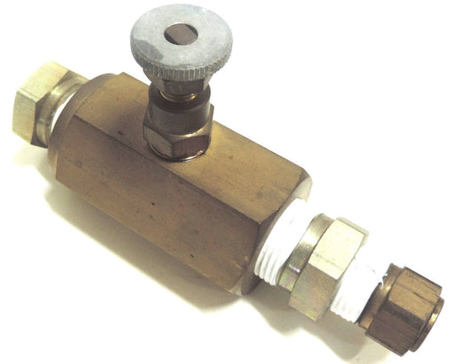 DELTROL PNEU-TROL N35B 3/4" FNPT BRASS NEEDLE VALVE W/ FITTINGS ASSEMBLY