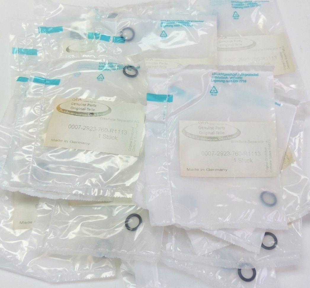 LOT OF 20 NEW WESTFALIA 0007-2923-760-R1113 GASKETS 00072923760R1113