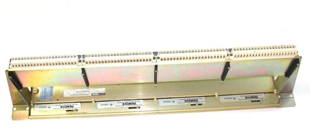 GOULD MODICON AS-B240-000 RACK ASSEMBLY I/O HOUSING ASB240000
