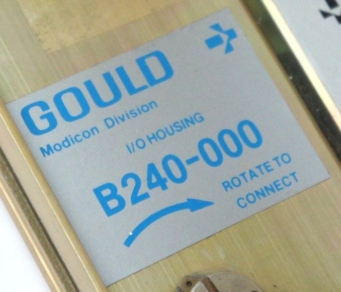 GOULD MODICON AS-B240-000 RACK ASSEMBLY I/O HOUSING ASB240000