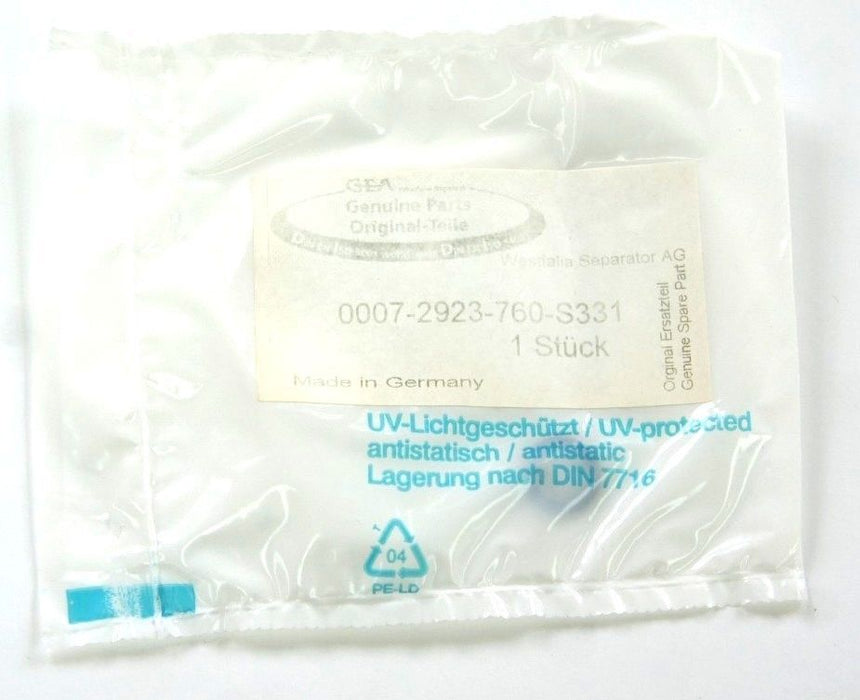 NIB WESTFALIA 0007-2923-760-S331 GASKET SEAL 00072923760S331