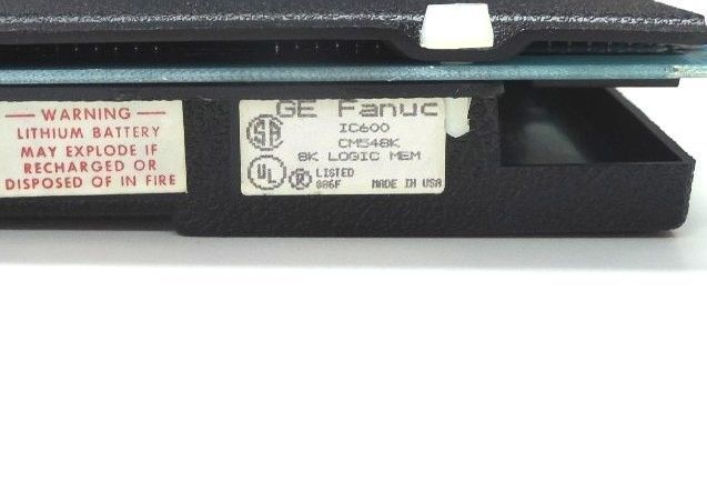 GE FANUC IC600CM548K 8K LOGIC MEMORY MODULE IC600-CM548K FAB. NO. 44A723621-001