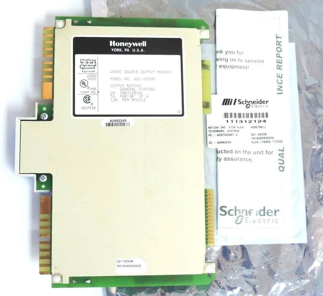 REPAIRED HONEYWELL 621-6550R OUTPUT MODULE 24VDC 6216550R