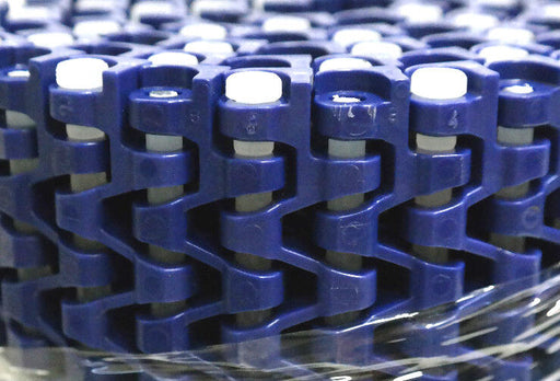 NEW M1233 BLUE AC MODULAR 4FT LENGTH 13.75IN WIDTH CONVEYOR BELT 13.75" X 4'