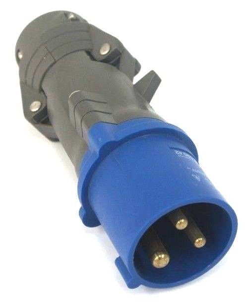 LEGRAND HYPRA 520-42 STRAIGHT PLUG CONNECTOR, 2P+, 16A-6H, 200/250V, 52042