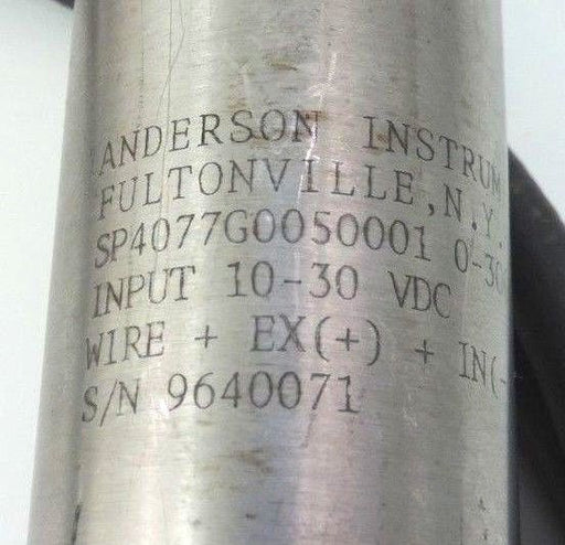NEW ANDERSON SP4077G0050001 HIGH TEMPERATURE REMOTE TRANSMITTER