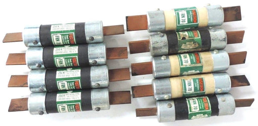 LOT OF 9 FUSETRON FRN-70 DUAL ELEMENT TIME DELAY FUSE 70A 250VCLASS K5 BUSSMANN