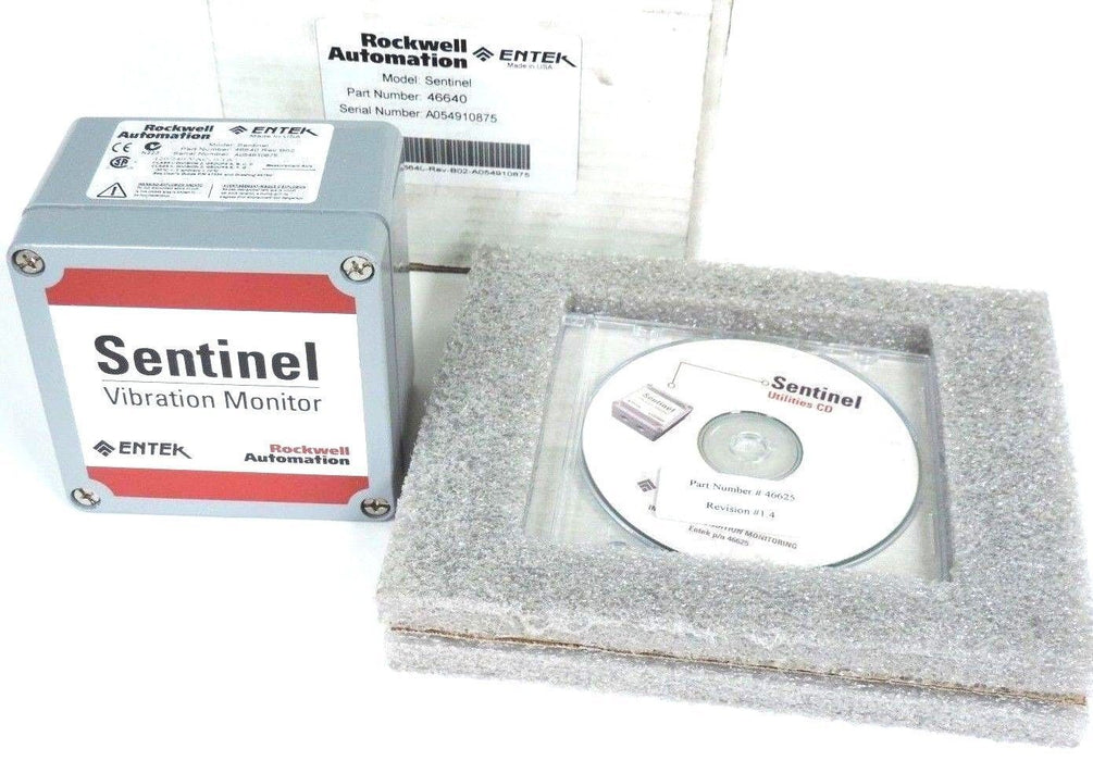 NIB ROCKWELL AUTOMATION 46640 REV. B02 SENTINEL VIBRATION MONITOR 120/240 VAC