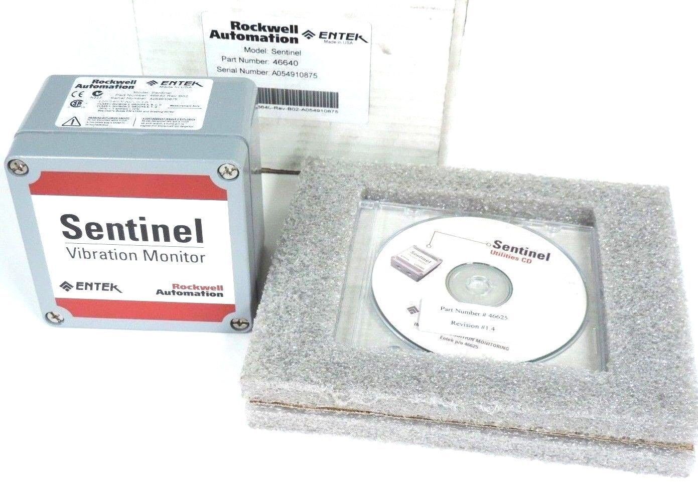 NIB ROCKWELL AUTOMATION 46640 REV. B02 SENTINEL VIBRATION MONITOR 120/240 VAC