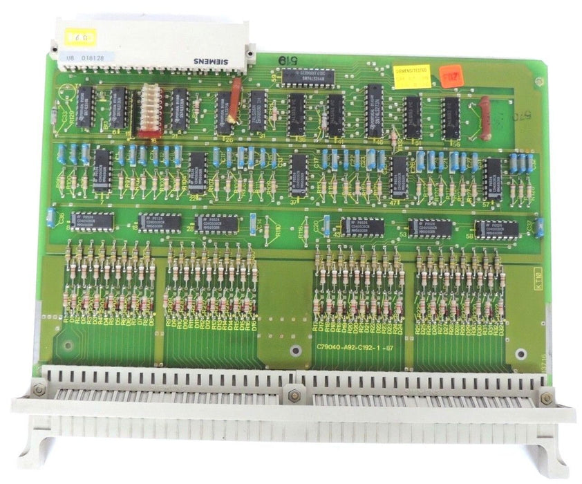 SIEMENS C79040-A92-C192-1-87 PC BOARD ASSEMBLY 32WAY, 6ES5420-3BA11