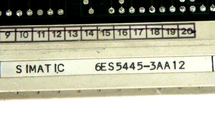 SIEMENS SIMATIC 6ES5445-3AA12 DIGITAL OUTPUT MODULE 6ES54453AA12