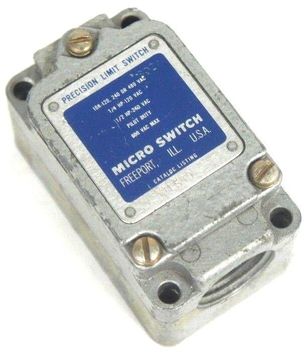 MICRO SWITCH 1LS19 LIMIT SWITCH 10A-120 240 OR 480VAC SWITCH BODY ONLY