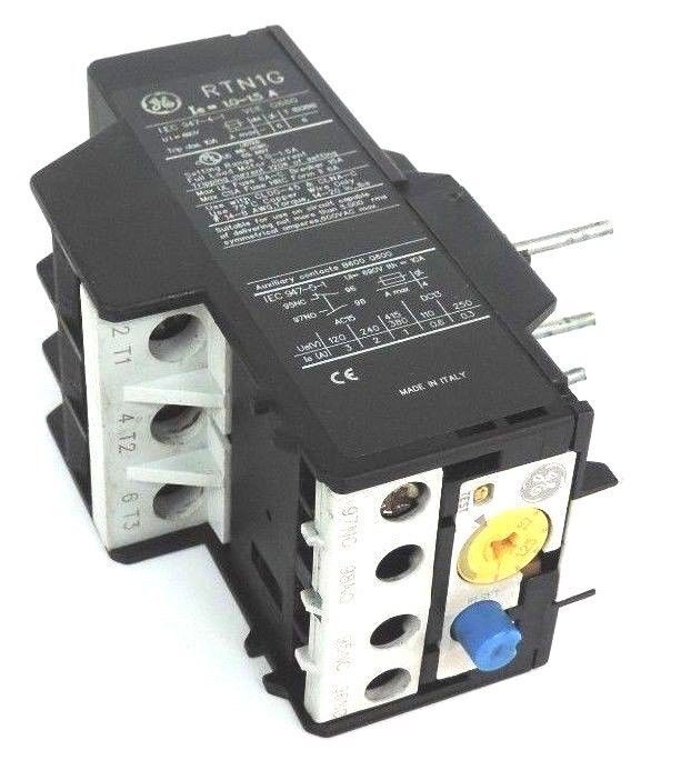 GENERAL ELECTRIC RTN1G THERMAL OVERLOAD RELAY 1-1.5AMP