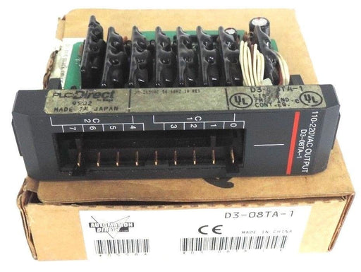 PLC DIRECT D3-08TA-1 8-POINT 110-220 VAC OUTPUT MODULE D308TA1