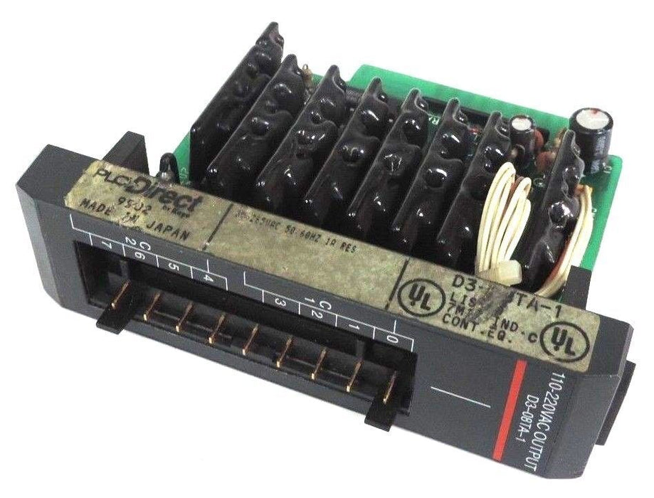 PLC DIRECT D3-08TA-1 8-POINT 110-220 VAC OUTPUT MODULE D308TA1