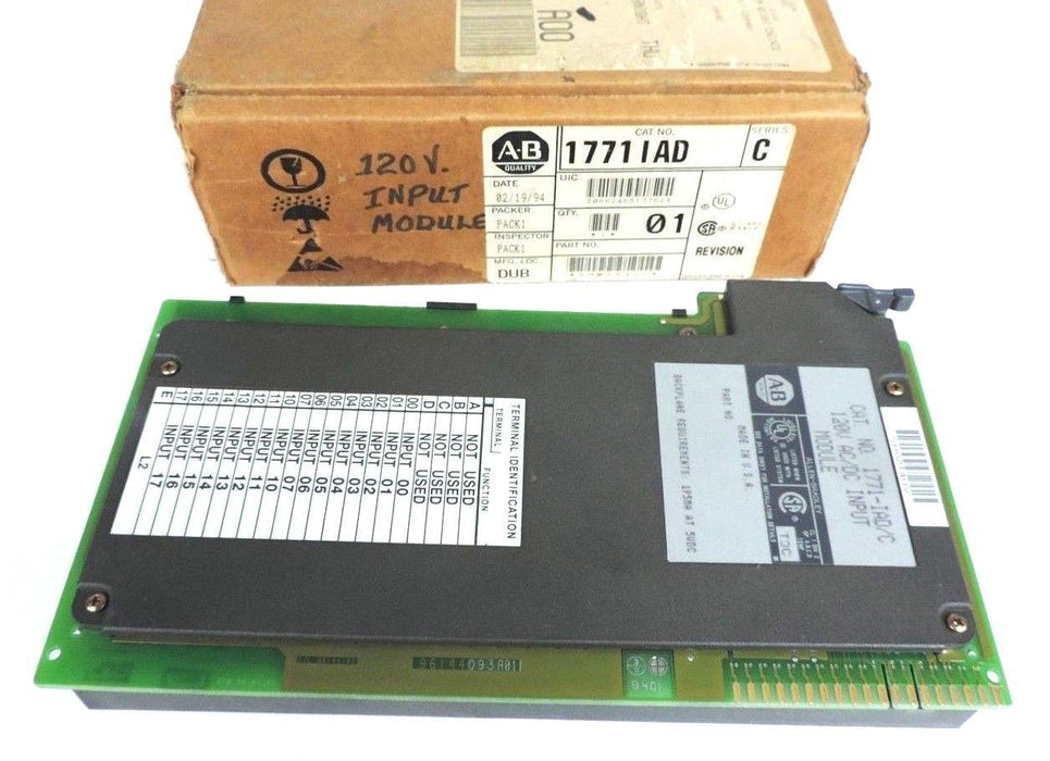 ALLEN BRADLEY 1771-IAD/C INPUT MODULE SER C 16POINT 1771IADC