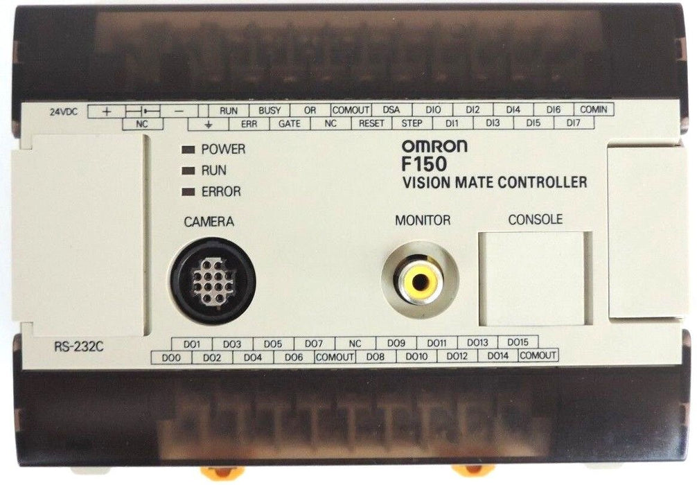 OMRON F150 VISION MATE CONTROLLER F150-C10E-2, SOURCE: 24VDC 0.5A