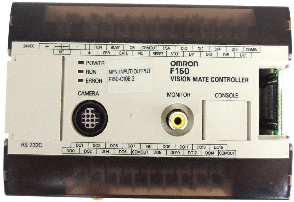 OMRON F150-C10E-2 VISION MATE CONTROLLER SOURCE: 24VDC 0.5A, MISSING (1) DOOR